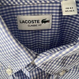 Lacoste classic fit men’s shirt.
